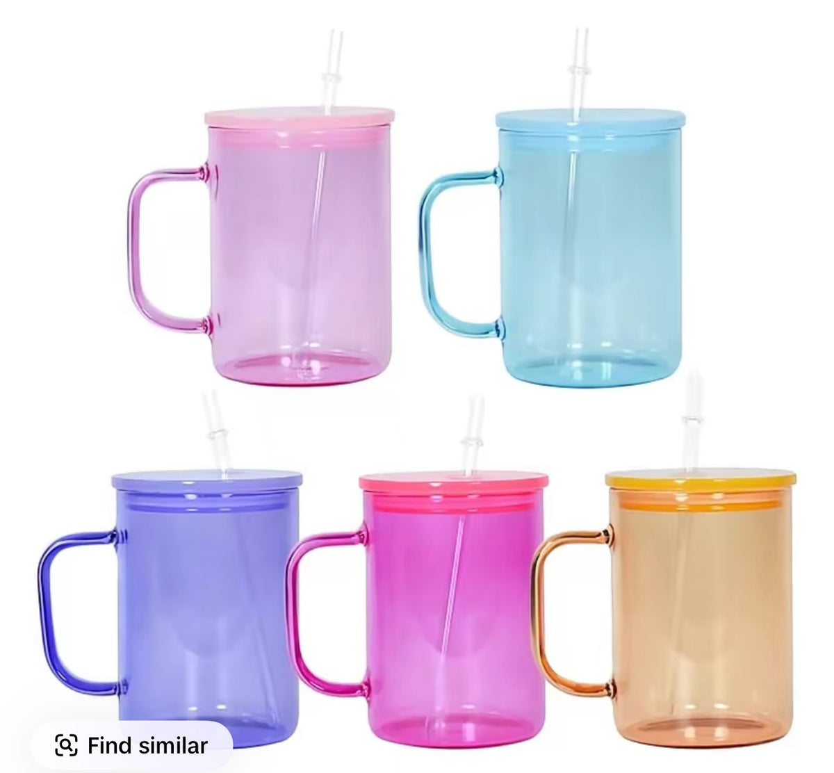 17oz Jelly Glass Mugs