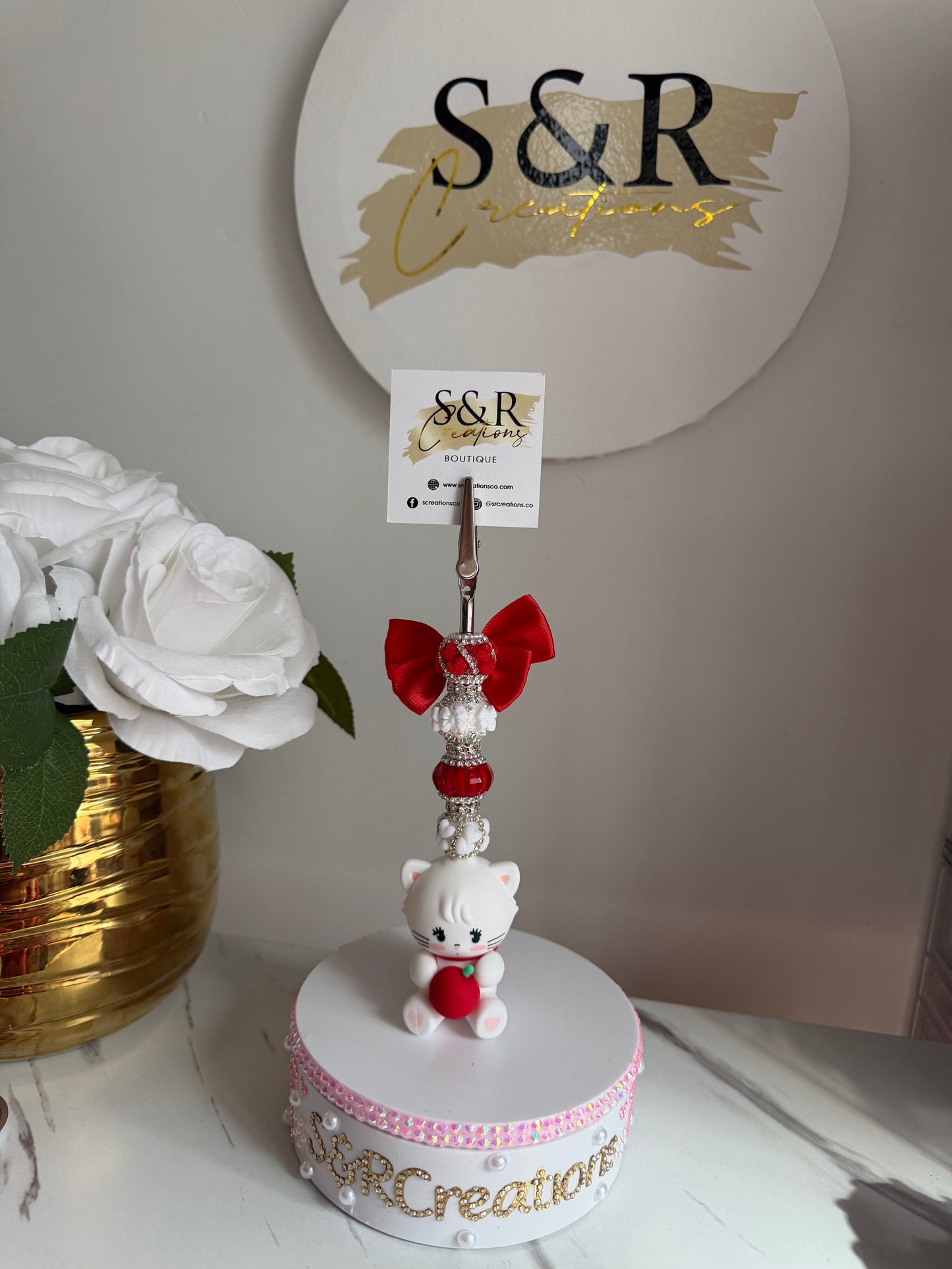 Beaded Photo Stand