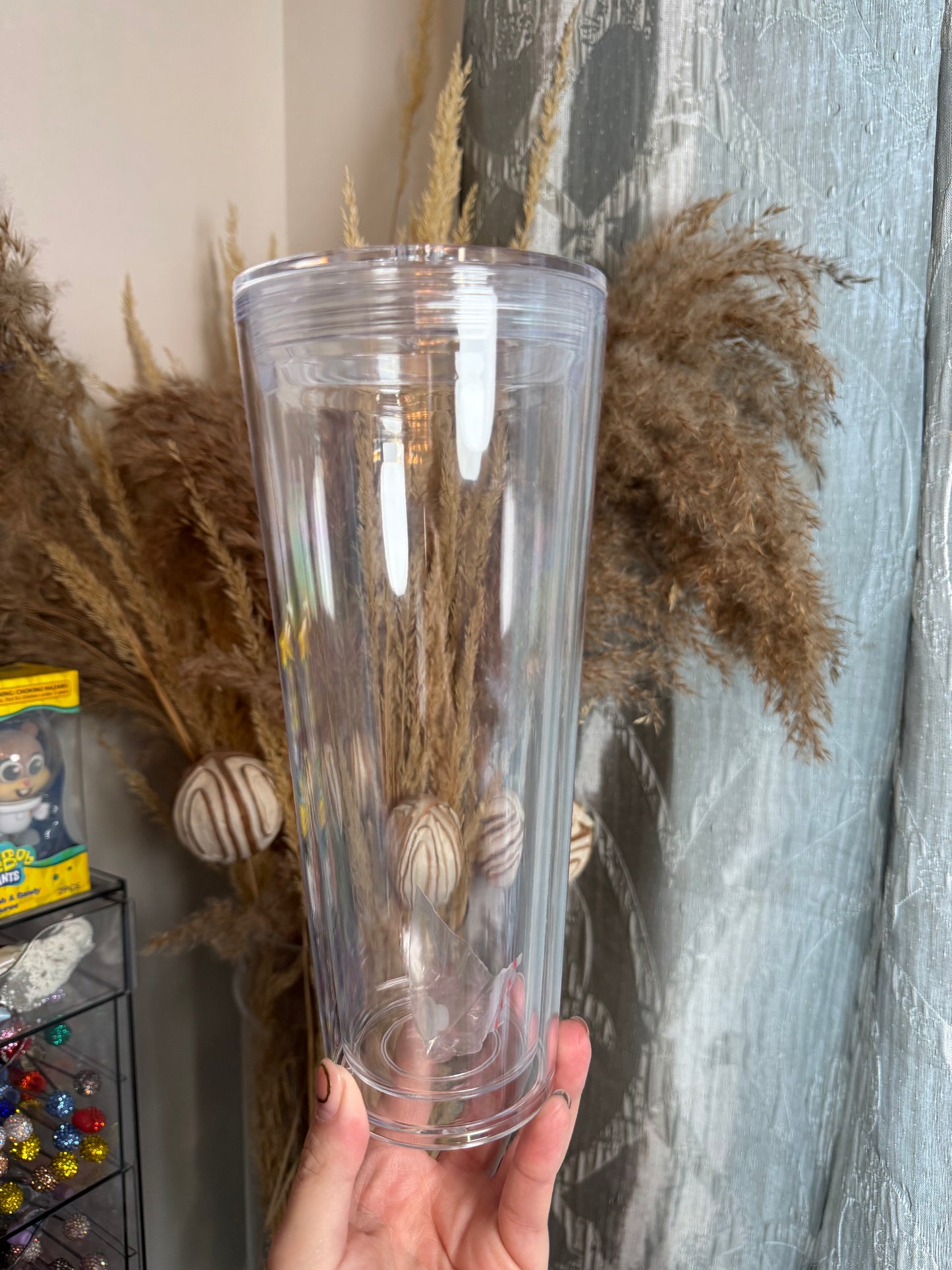 24oz Acrylic Snowglobe Tumbler