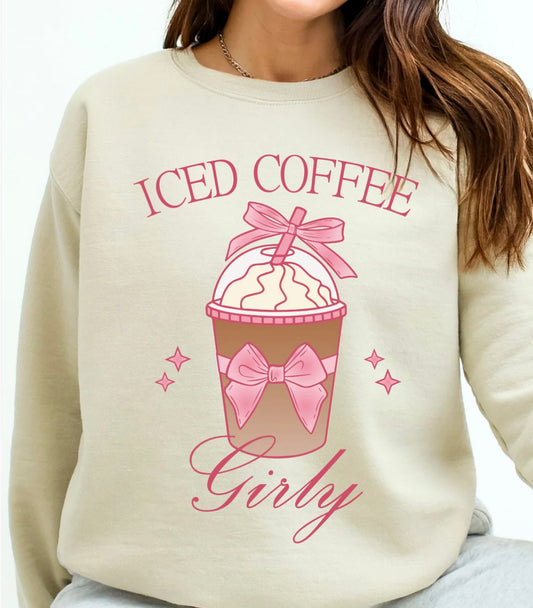 Iced Coffee Girly Crewneck